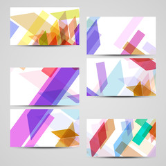 Vector business-card  set for your design