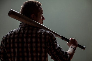 guy with a baseball bat