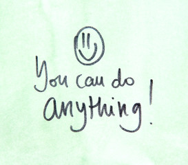 motivational message you can do anything