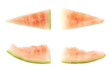 Eaten to the crust watermelon piece