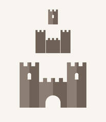 Castle. Icon set