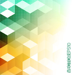 Abstract retro geometric background. Template brochure design