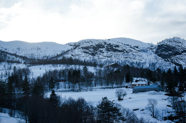 Winterlandschaft in Norwegen 