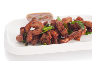 Fried sun-dried Lamb jerky