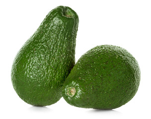 Avocado isolated on a white background.