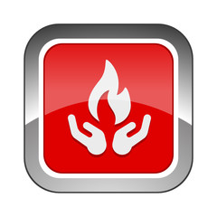 Chrome Square Button