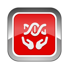 Chrome Square Button