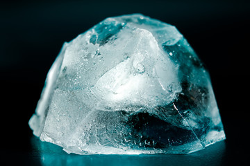 Ice cubes close up.