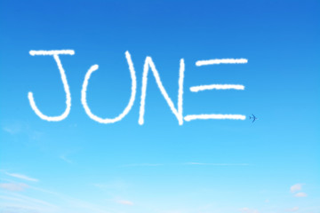 june written in the sky