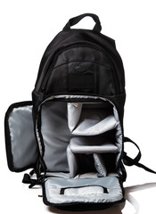 Naklejka premium Backpack for photographers