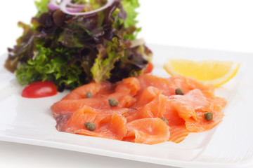 Smoked salmon salad