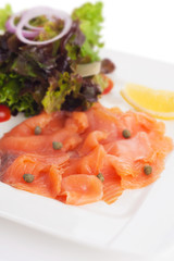 Smoked salmon salad
