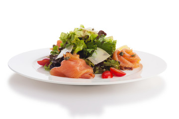 Smoked salmon salad