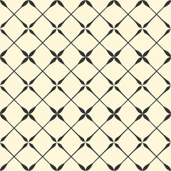 Fototapeta premium Abstract vintage geometric pattern seamless background.