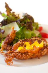 Soft shell crab salad