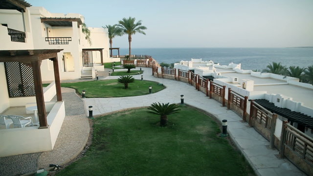Landscape shot of garden in Sharm