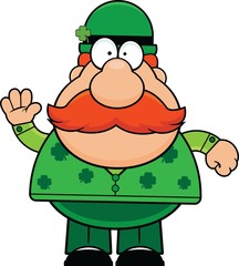 Cartoon Man Happy St. Patricks Hat