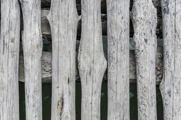 Fototapeta premium Old wooden wall made for a background