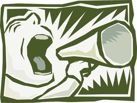 megaphone man