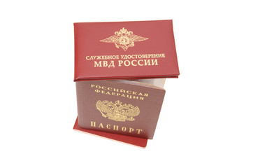 Naklejka premium Russian identification papers