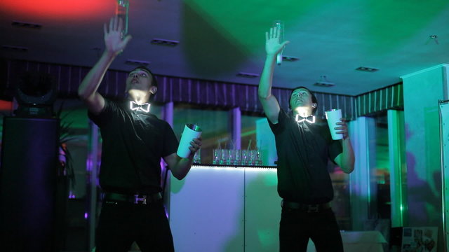 Shaw professional bartenders at the party