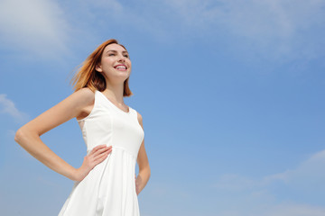 Fototapeta premium Freedom and Carefree woman