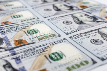 Heap of dollars, money background