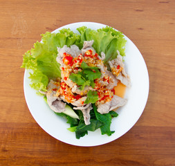 spicy pork salad