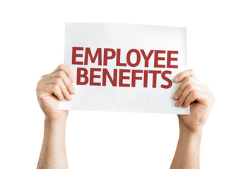 Employee Benefits card isolated on white background
