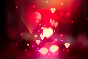Valentine Hearts Abstract Background. St.Valentine's Day