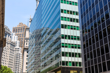 Obraz premium Lower Manhattan buildings New York City USA