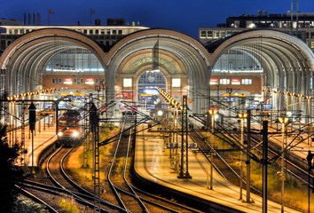 Fototapeta premium bahnhof in kiel