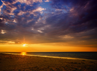 Obraz premium sea sunset