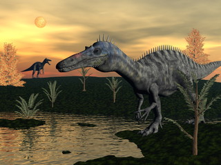 Suchomimus dinosaurs - 3D render