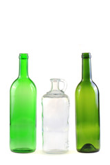 empty glass bottles