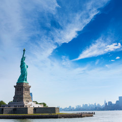 Statue of Liberty New York and Manhattan USA © lunamarina