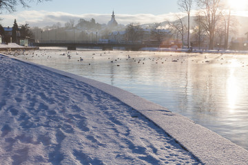 Schloss Kammer Attersee Winter