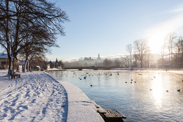 Schloss Kammer Attersee Winter