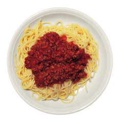 Spaghetti mit Hackfleisch und Tomatensauce