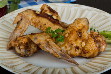 Roasted chicken wings