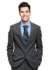 Businessman isolated on white