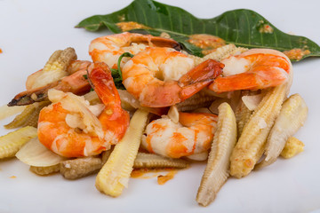 Shrimp and corn salad