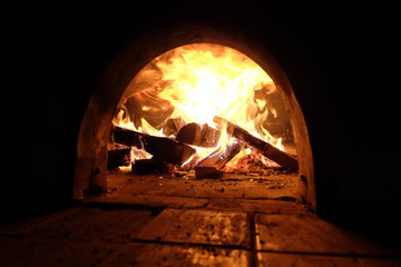 wood burning oven