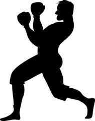 Boxer silhouette