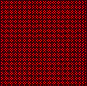 red pointed retro print fabric