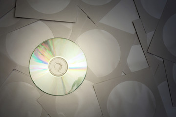 Cd disk and paper bags for cd