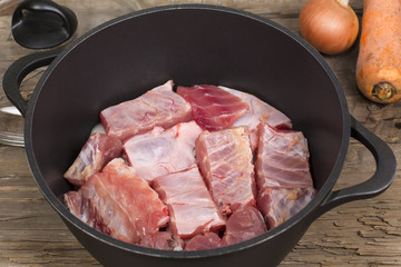 fish pieces in the pan