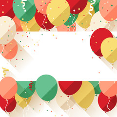 Happy Birthday announcement / poster / flyer / greeting card in