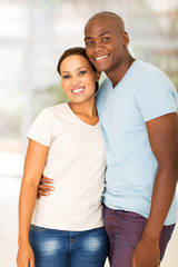 Fototapeta premium young african couple at home