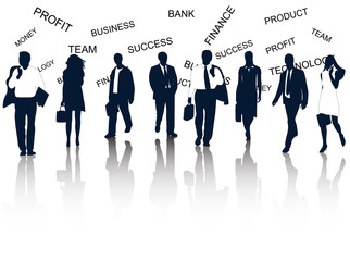 Illustration of business people